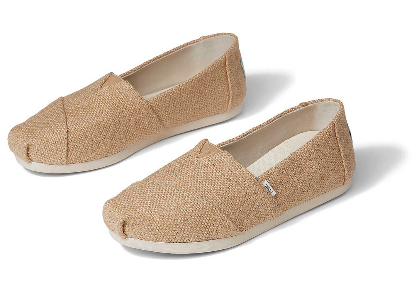 Toms Alpargata Burlap Espadrille Beige - Womens - 04635-XMJU